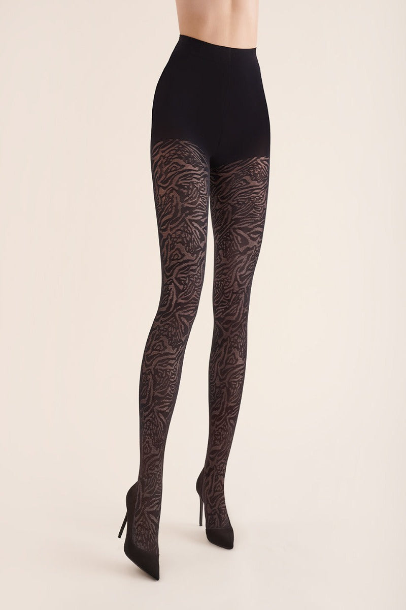 Thicks Patterned Tights-Cameo 60 Deiner